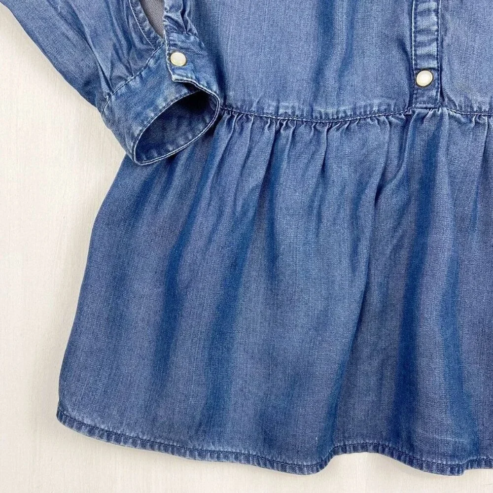 Mayoral Jeans Lace Trimmed Denim Dress - Picture 4 of 10